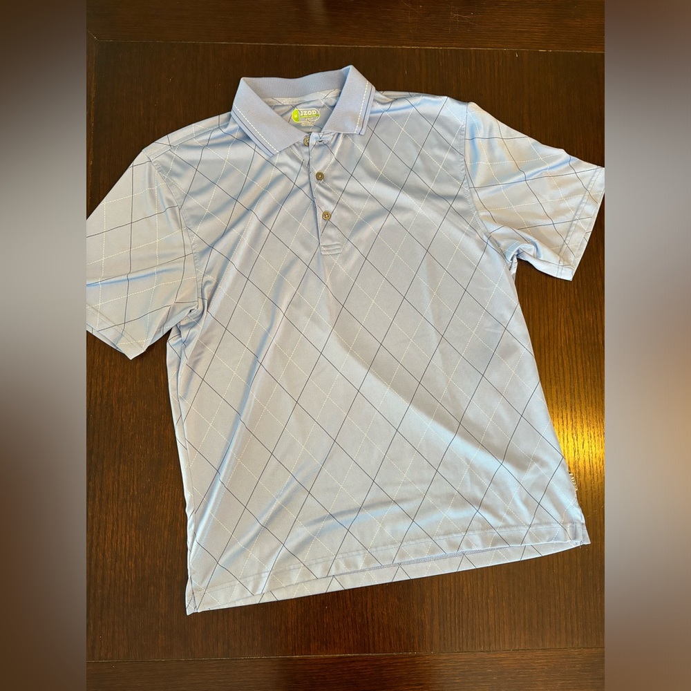 IZOD Golf Shirt Medium light blue